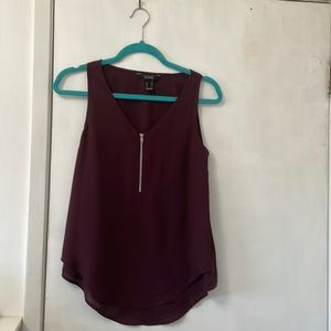 Chiffon Top with Zipper